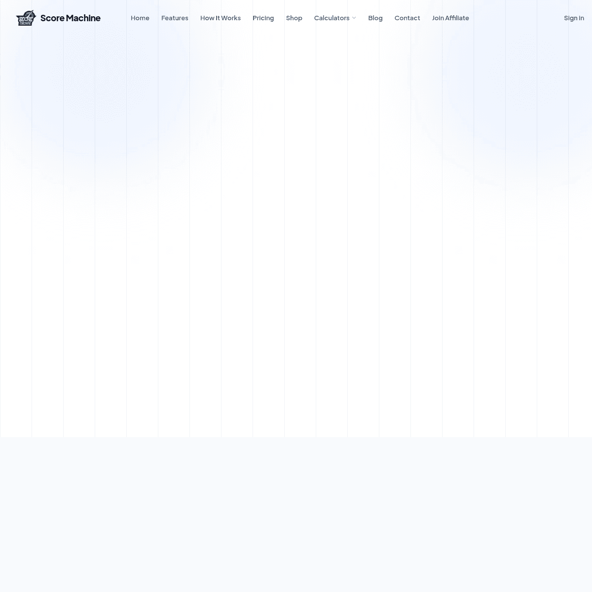 Score Machine website screenshot